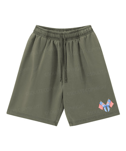 250 Years America Anniversary Double Sided Unisex Christian Washed T-Shirt & Shorts