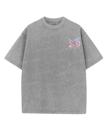 One Nation Under God Double Sided Unisex Washed Christian T-shirt