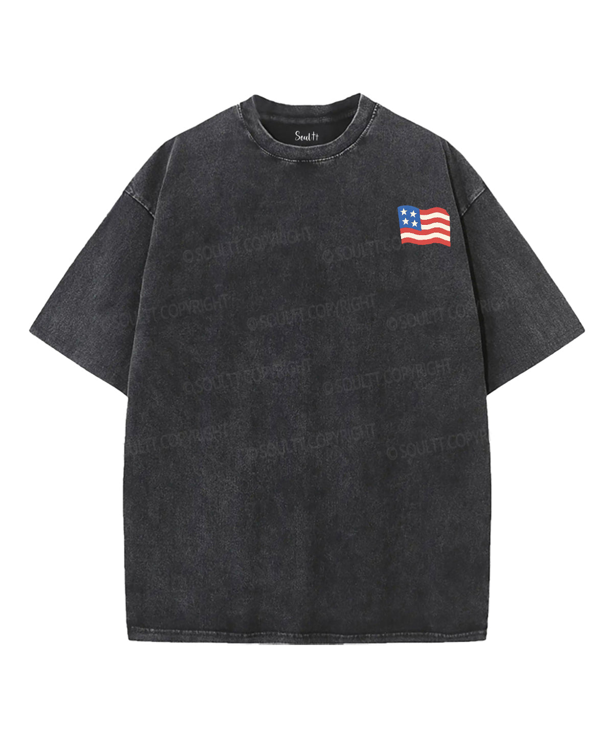 Blessed is the nation whose God is the Lord Double Sided Unisex Washed Christian T-shirt