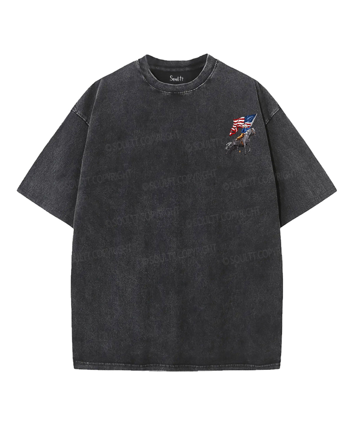 250 Years America Anniversary Double Sided Unisex Washed Christian T-shirt