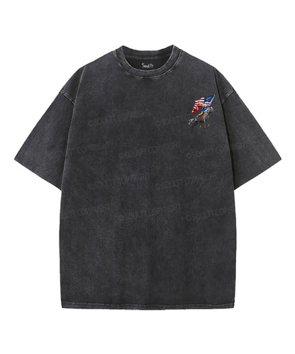 250 Years America Anniversary Double Sided Unisex Washed Christian T-shirt