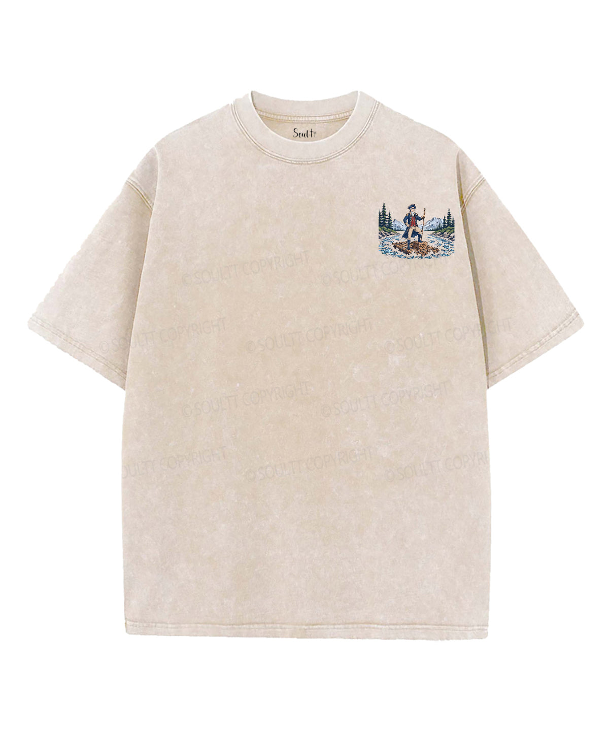 Faith & Freedom Double Sided Unisex Washed Christian T-shirt