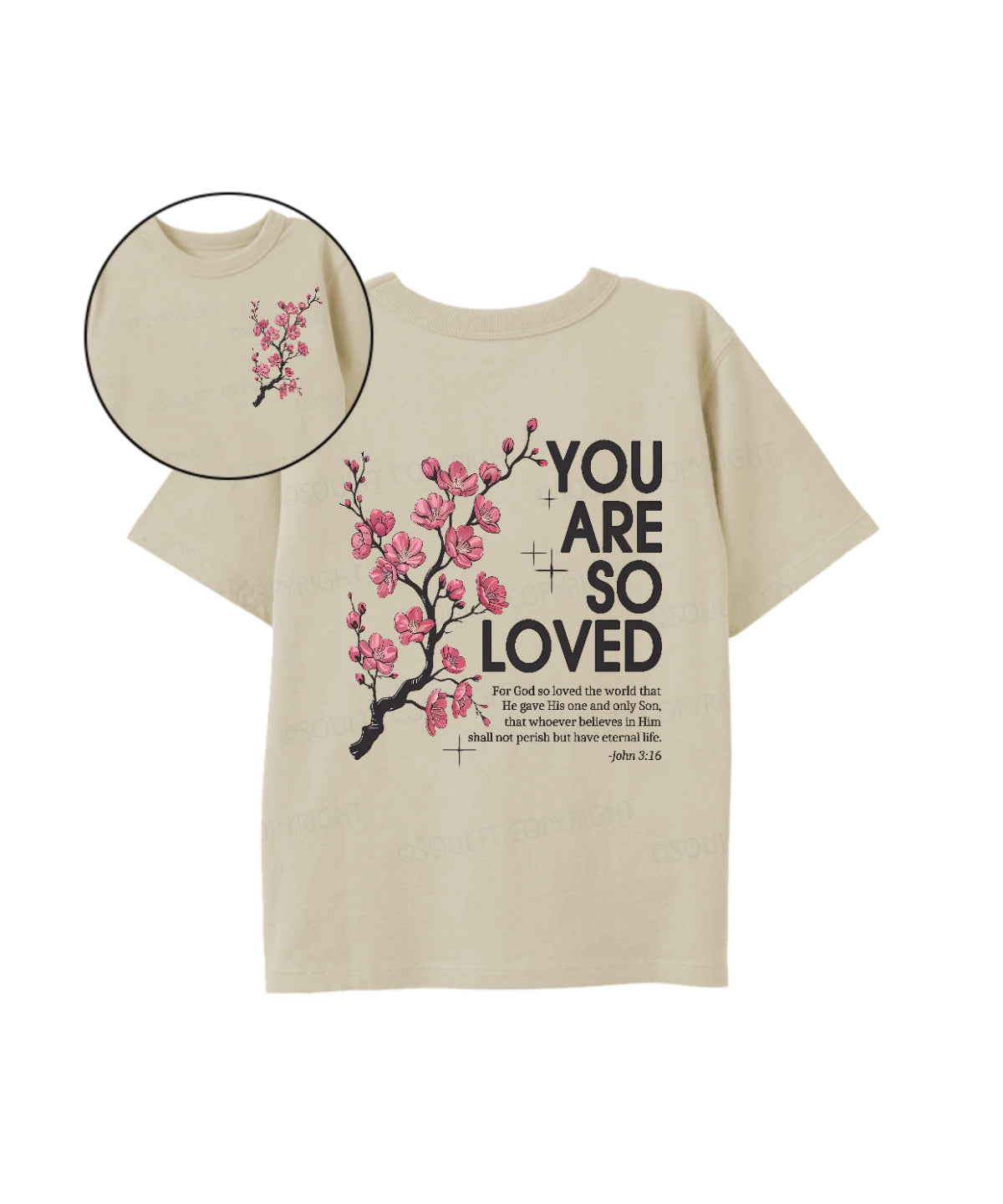 Kids You Are So Loved Double Sided Cotton Christian T-shirt