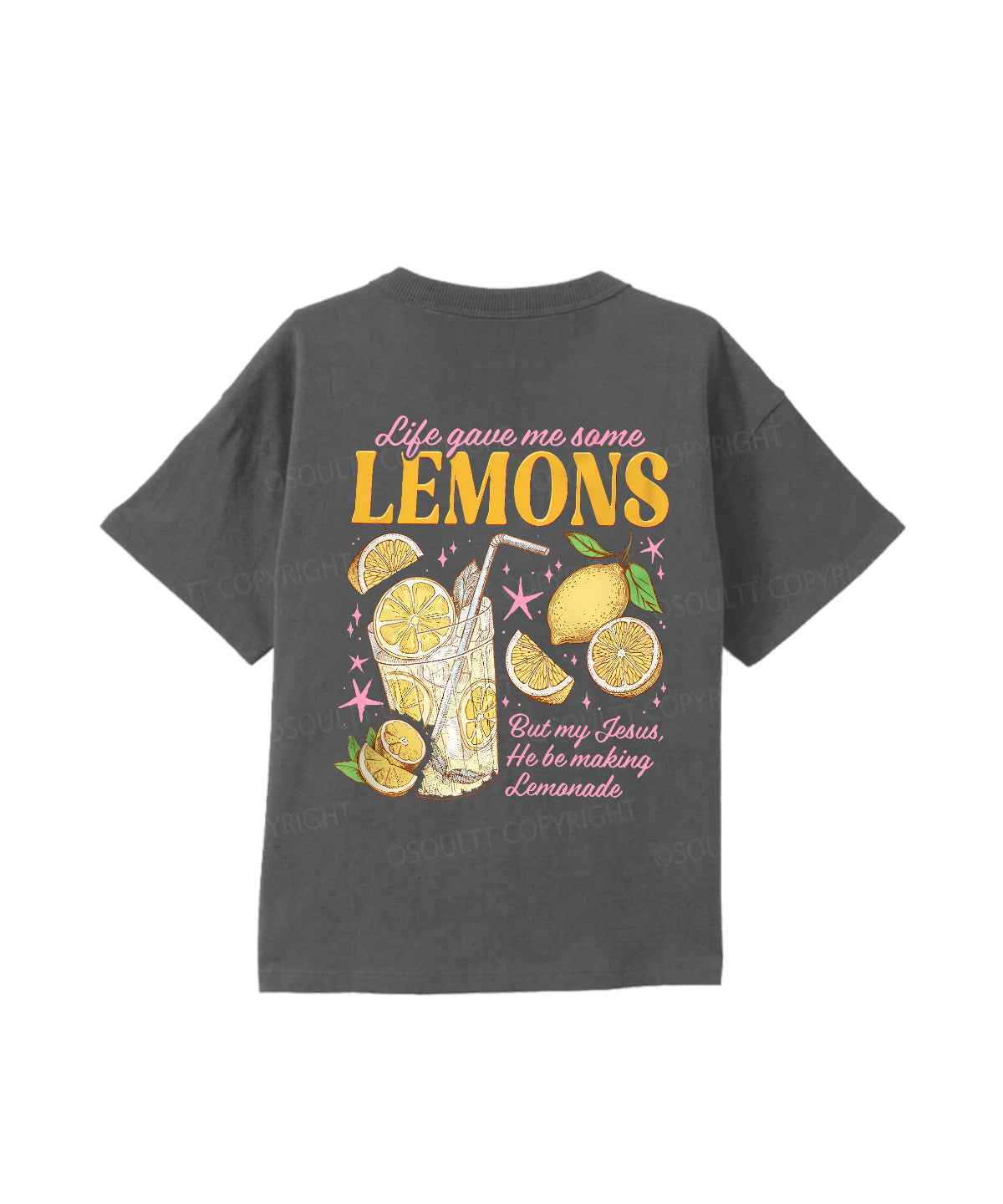 Kids Life Gave Me Some Lemons Double Sided Cotton Christian T-shirt