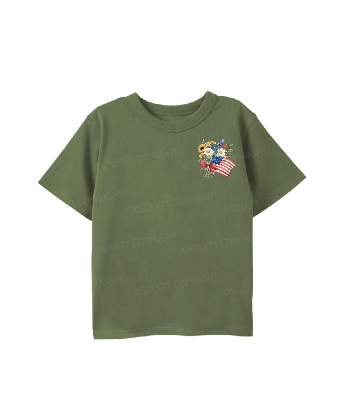 Kids 250 Years America Anniversary Double Sided Cotton Christian T-shirt