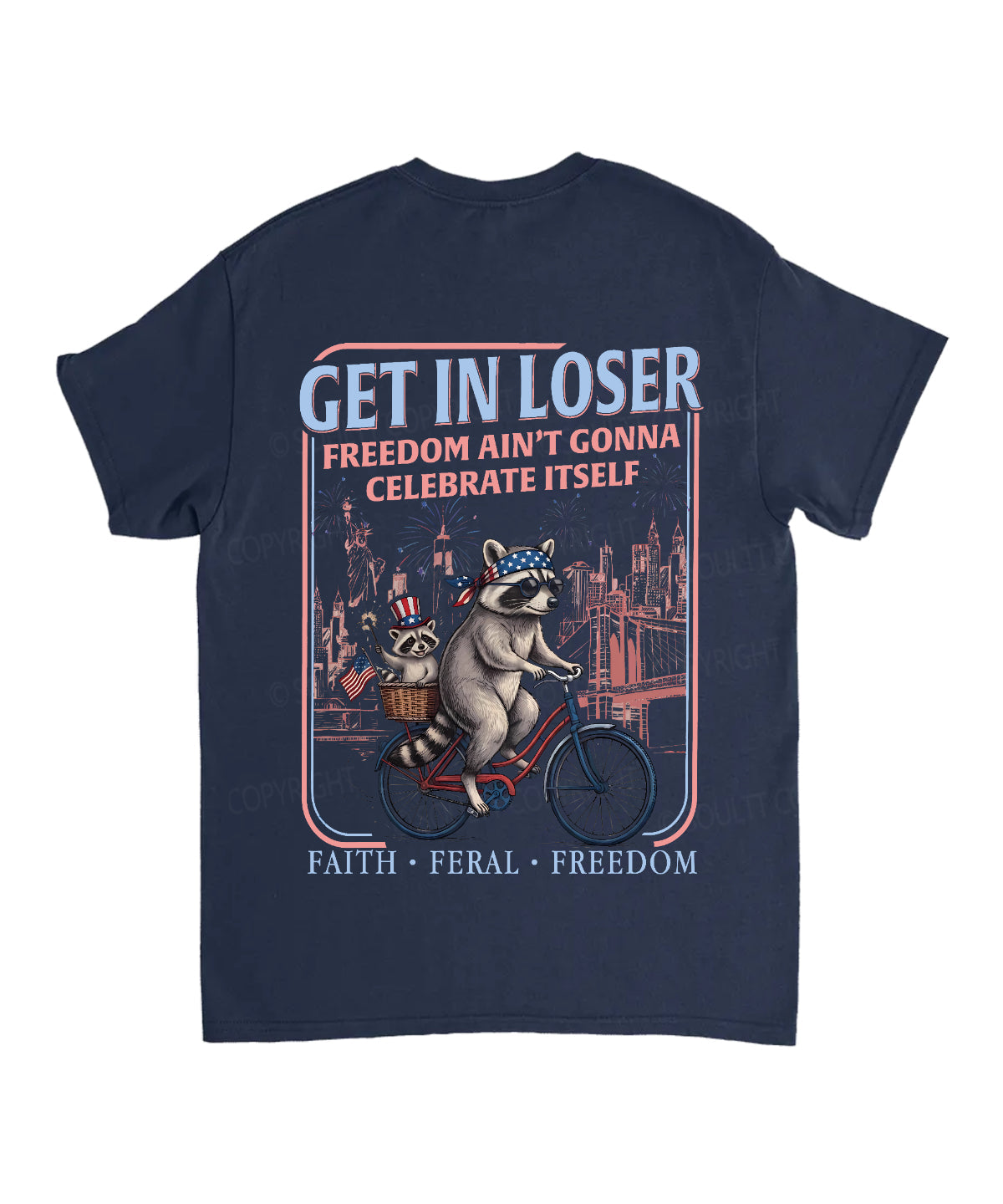 Freedom Ain't Gonna Celebtat Itself Double Sided Unisex Cotton Christian T-Shirt