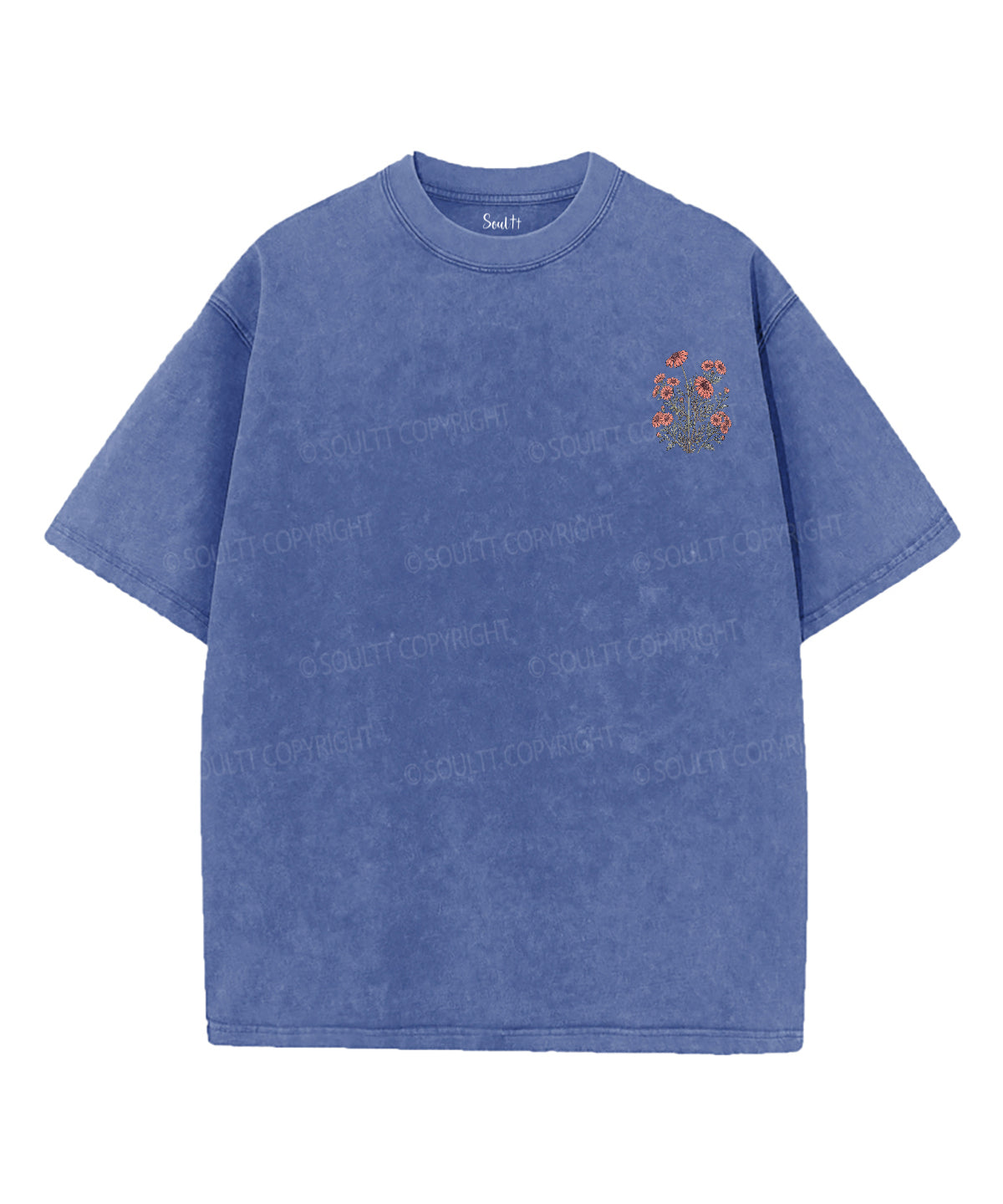 Rooted In Christ Double Sided Unisex Washed Christian T-shirt