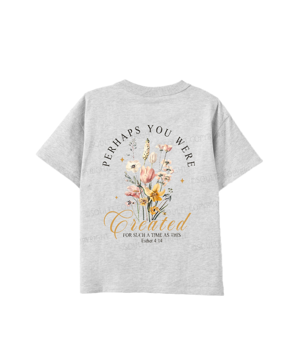 Kids Perhaps You Were Created Double Sided Cotton Christian T-shirt