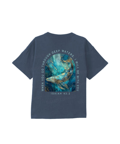 Kids I Will Be With You Double Sided Cotton Christian T-shirt