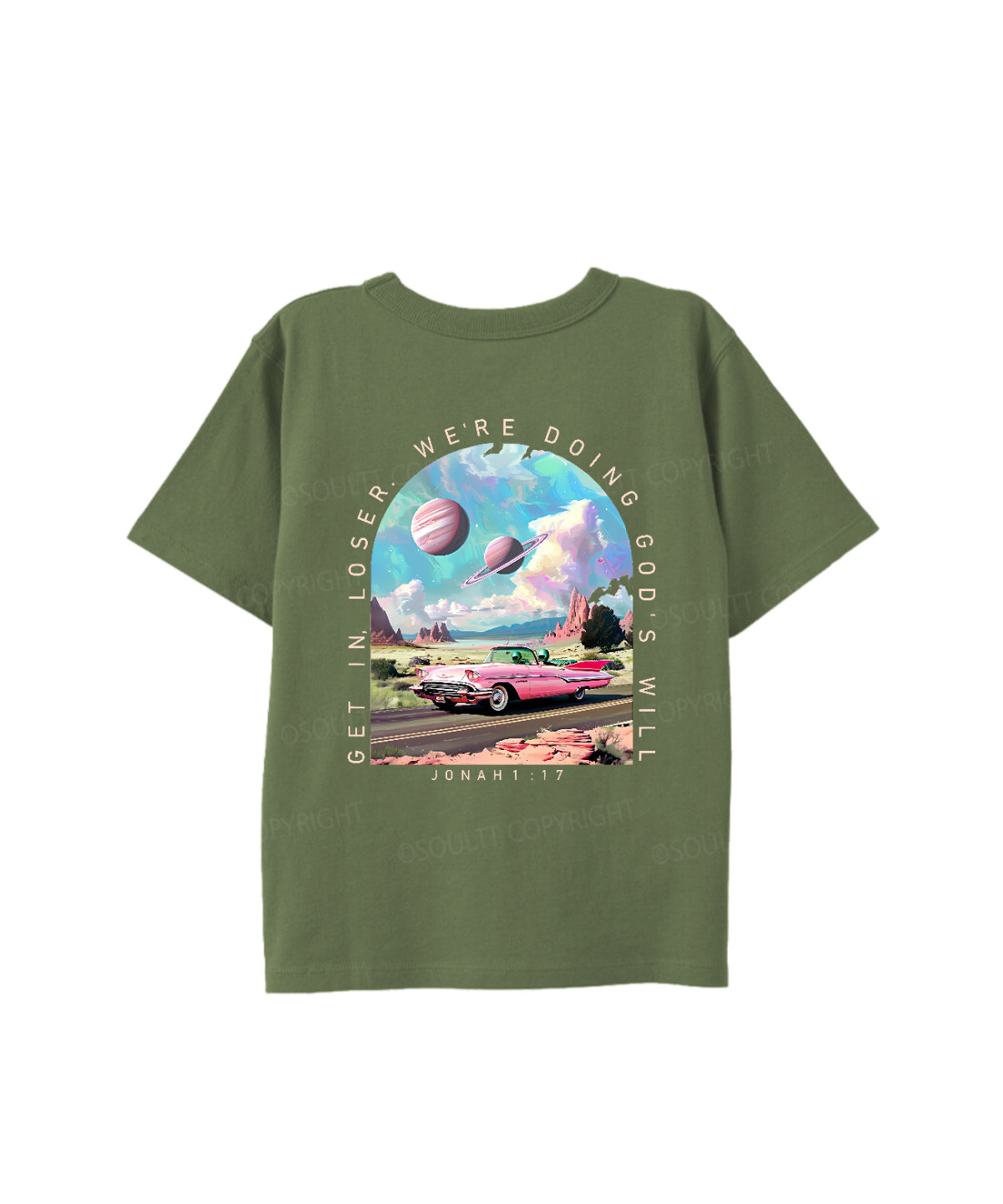Kids Get In,Loser ,We're Doing God's Will Double Sided Cotton Christian T-shirt