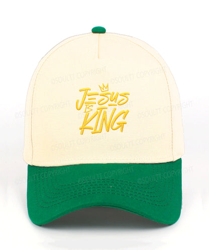 Jesus Is King Embroidered Christian Trucker Hat