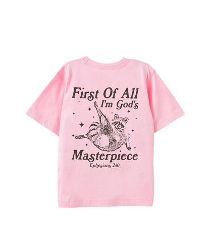 Kids First Of All I'm God's Double Sided Cotton Christian T-shirt