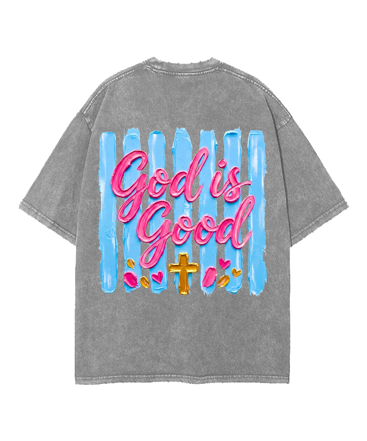 God Is Good Double Sided Unisex Washed Christian T-shirt