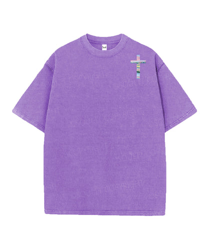 He Heals The Brokenhearted Double Sided Unisex Christian Washed T-Shirt & Shorts