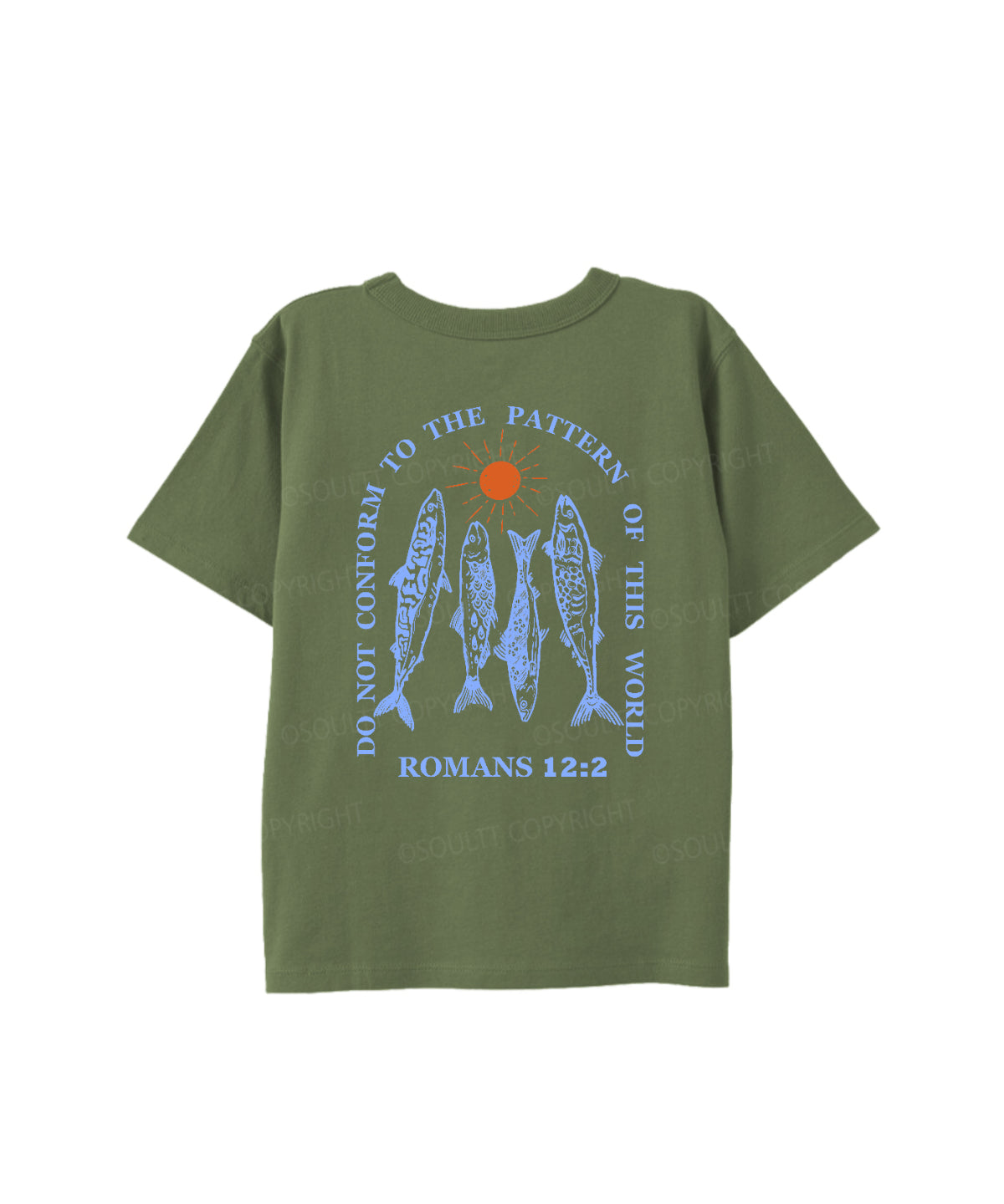 Kids Do Not Conform To The Pattern Of This World Double Sided Cotton Christian T-shirt