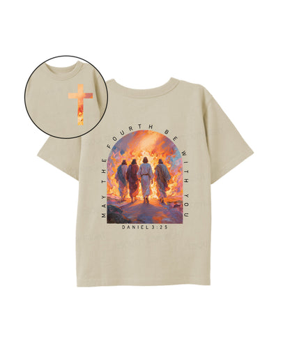 Kids May the Fourth Be With You Double Sided Cotton Christian T-shirt