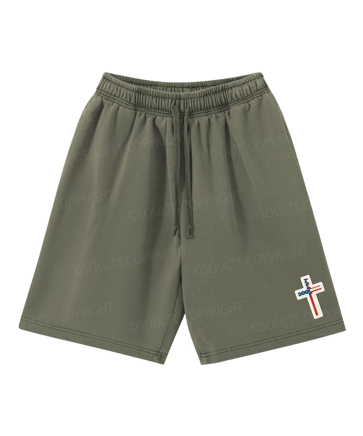 Hooked On Jesus Double Sided Unisex Christian Washed T-Shirt & Shorts