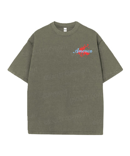 250 Years America Anniversary Double Sided Unisex Christian Washed T-Shirt & Shorts