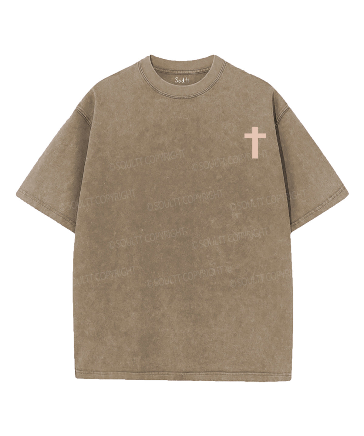 Worship Anyway Double Sided Unisex Washed Christian T-shirt