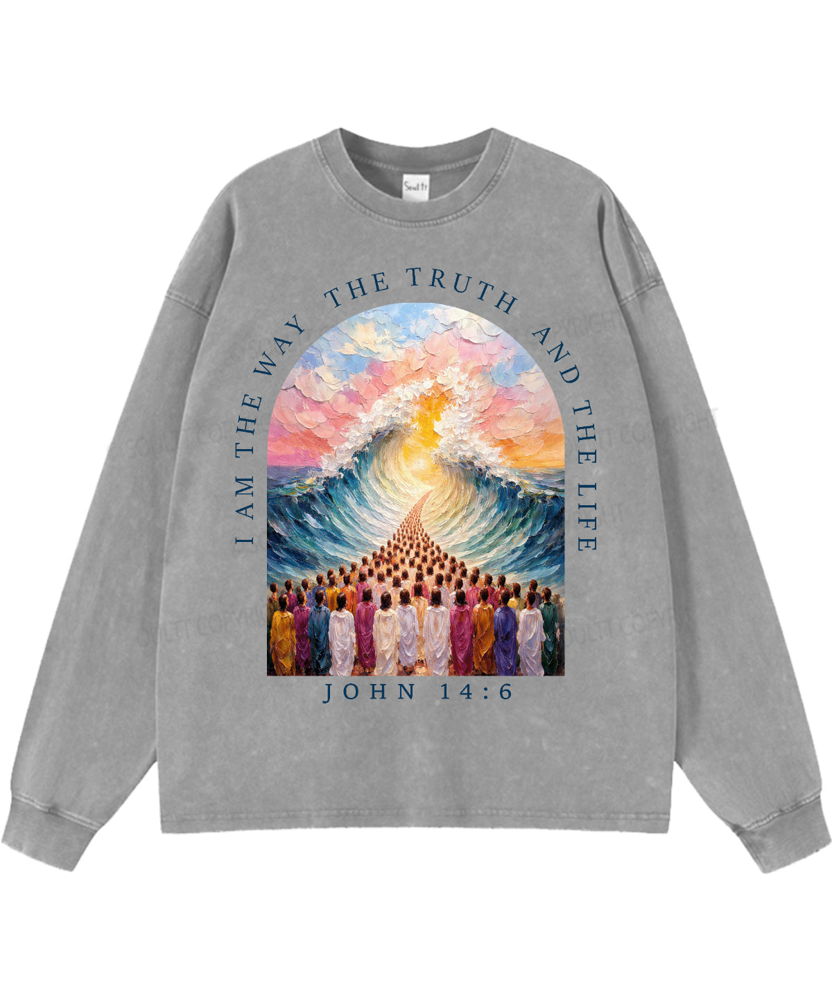 I Am The Way Washed Christian Long-sleeve T-shirt