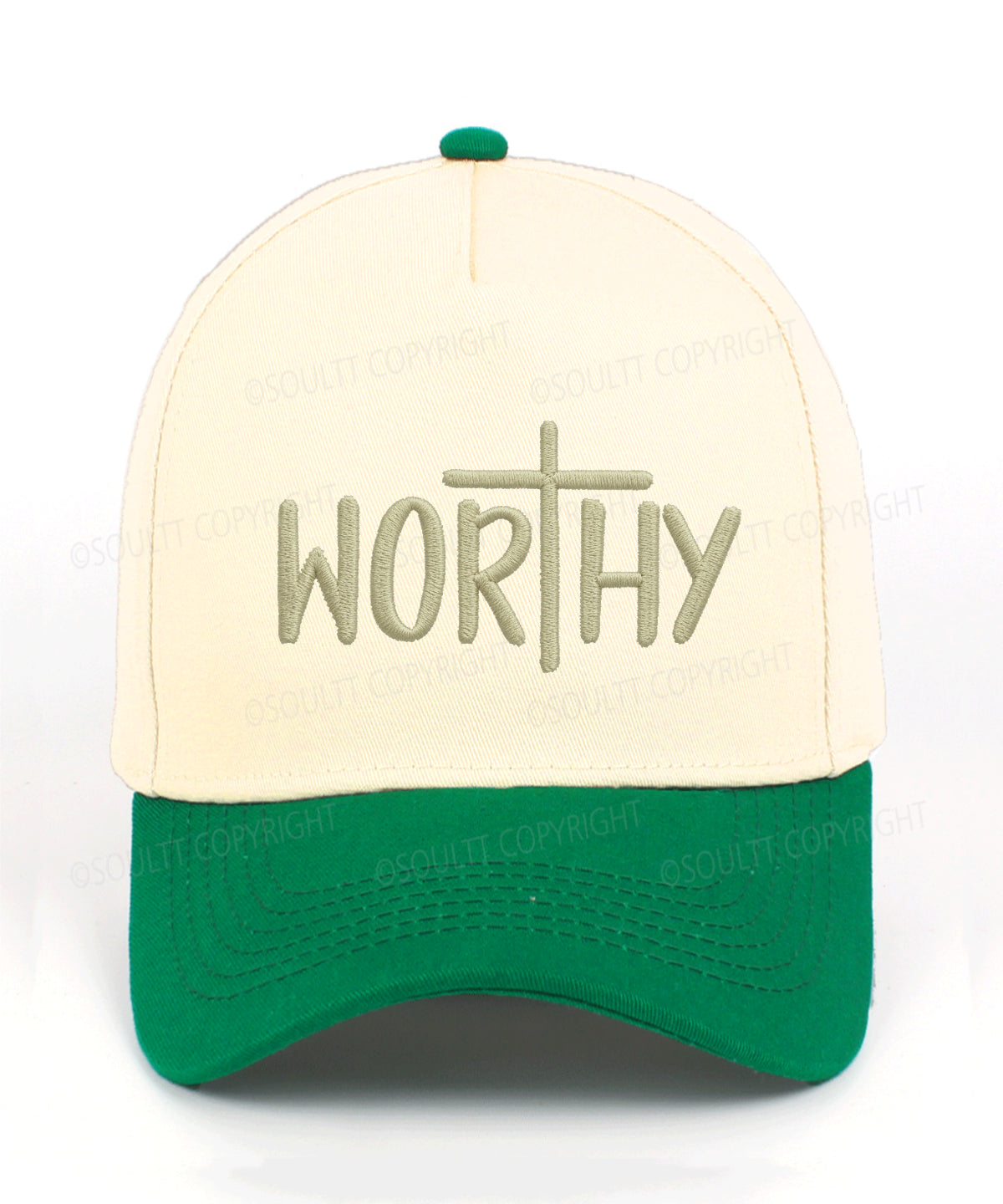 Worthy Embroidered Christian Trucker Hat