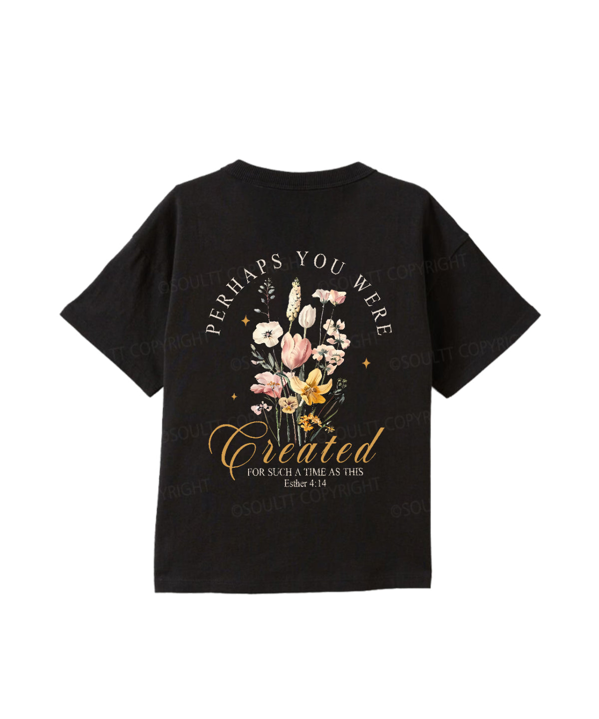 Kids Perhaps You Were Created Double Sided Cotton Christian T-shirt