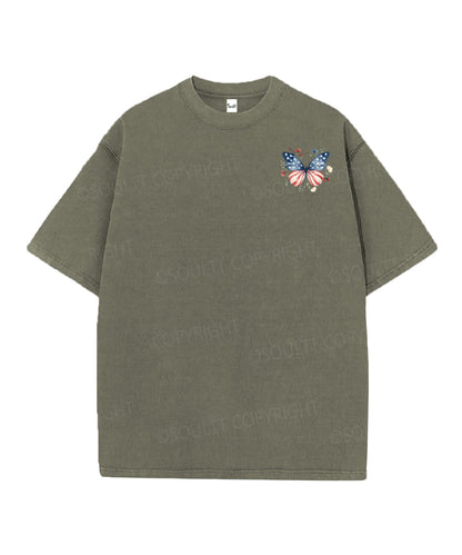 250 Years America Anniversary Double Sided Unisex Christian Washed T-Shirt & Shorts