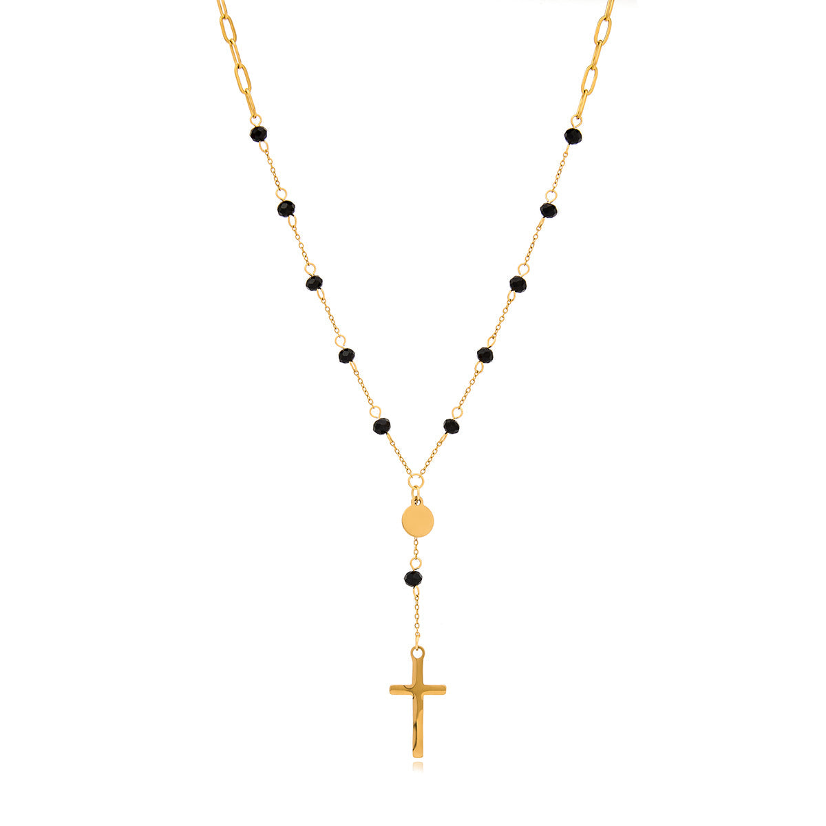 Luxury And Sophisticated Cross Necklace With Long Chain