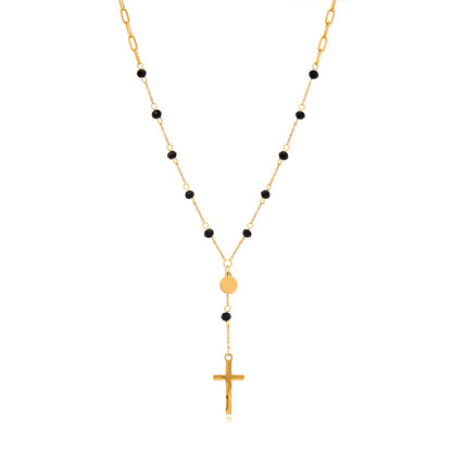 Luxury And Sophisticated Cross Necklace With Long Chain