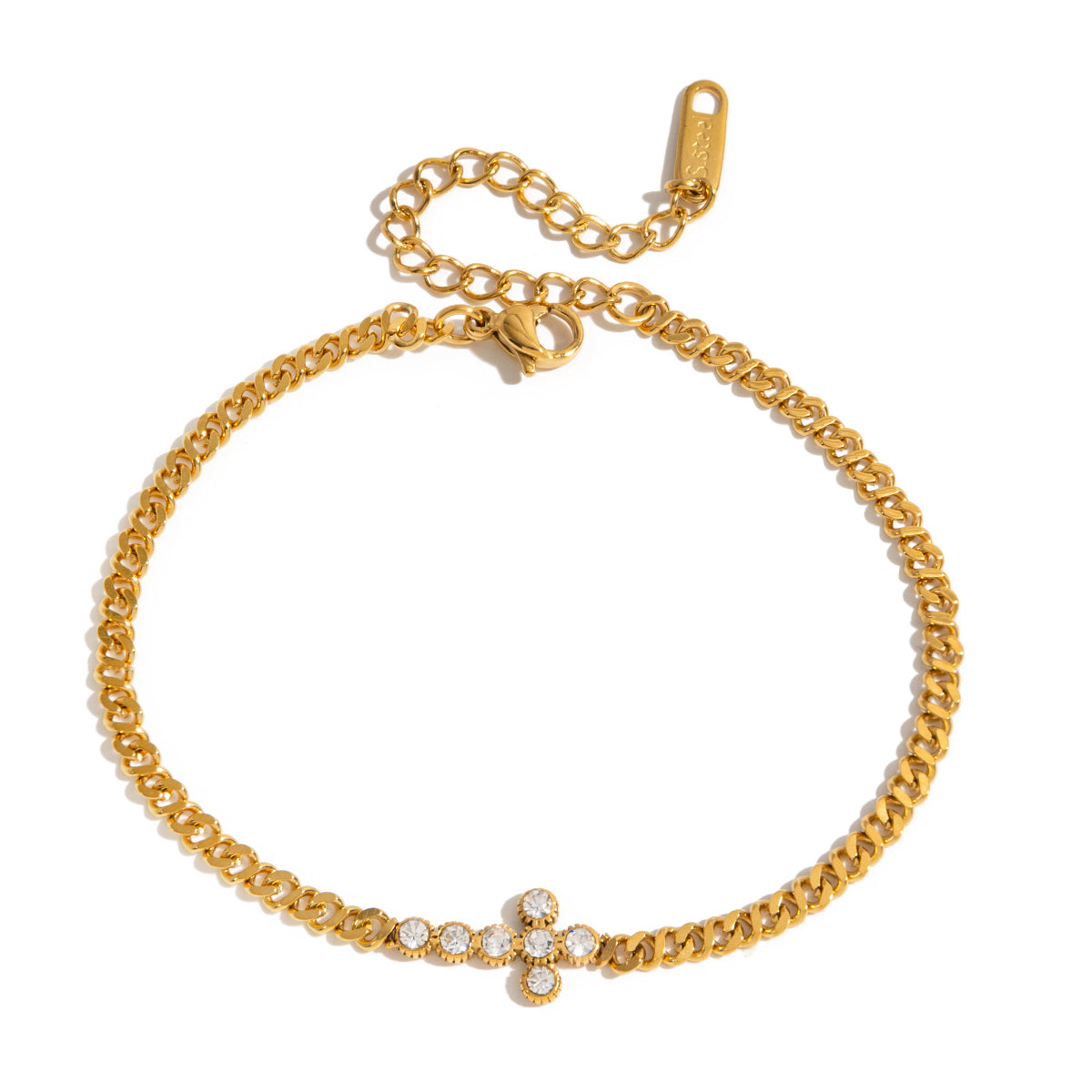 Full Diamond Luxury Cross Bracelet