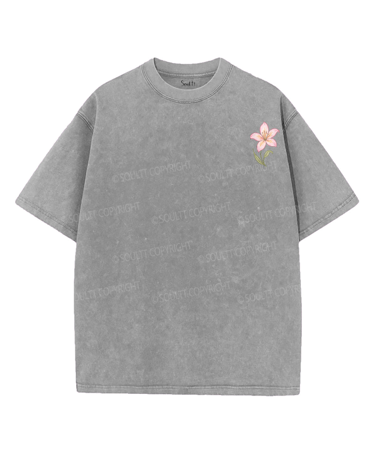 Consider The Lilies Double Sided Unisex Washed Christian T-shirt