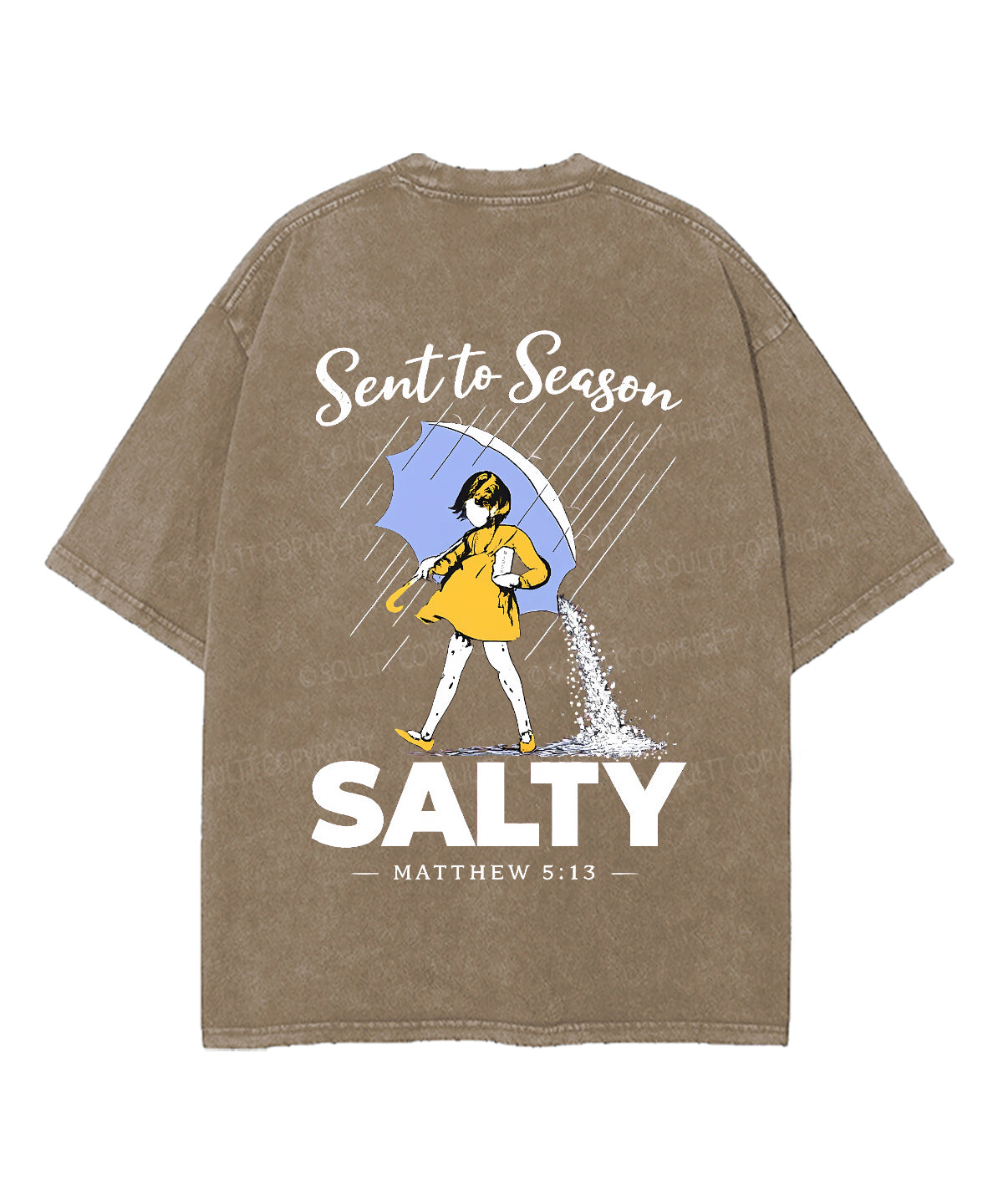 Sent To Season Double Sided Unisex Washed Christian T-shirt
