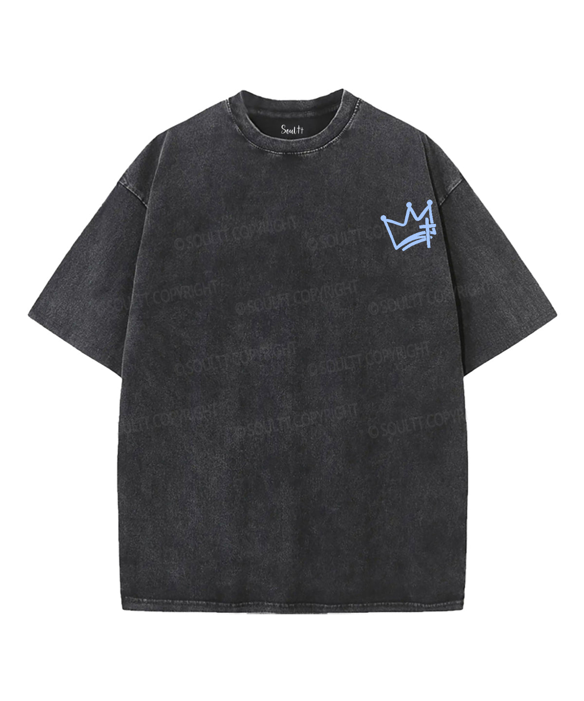 Jesus Is King Double Sided Unisex Washed Christian T-shirt