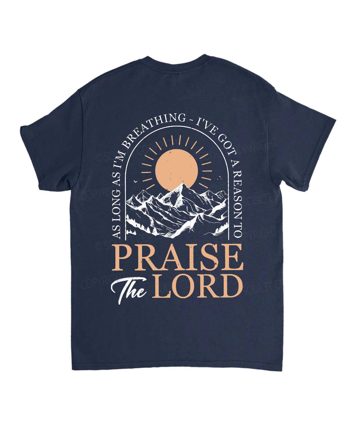 Praise The Lord Double Sided Unisex Cotton Christian T-Shirt