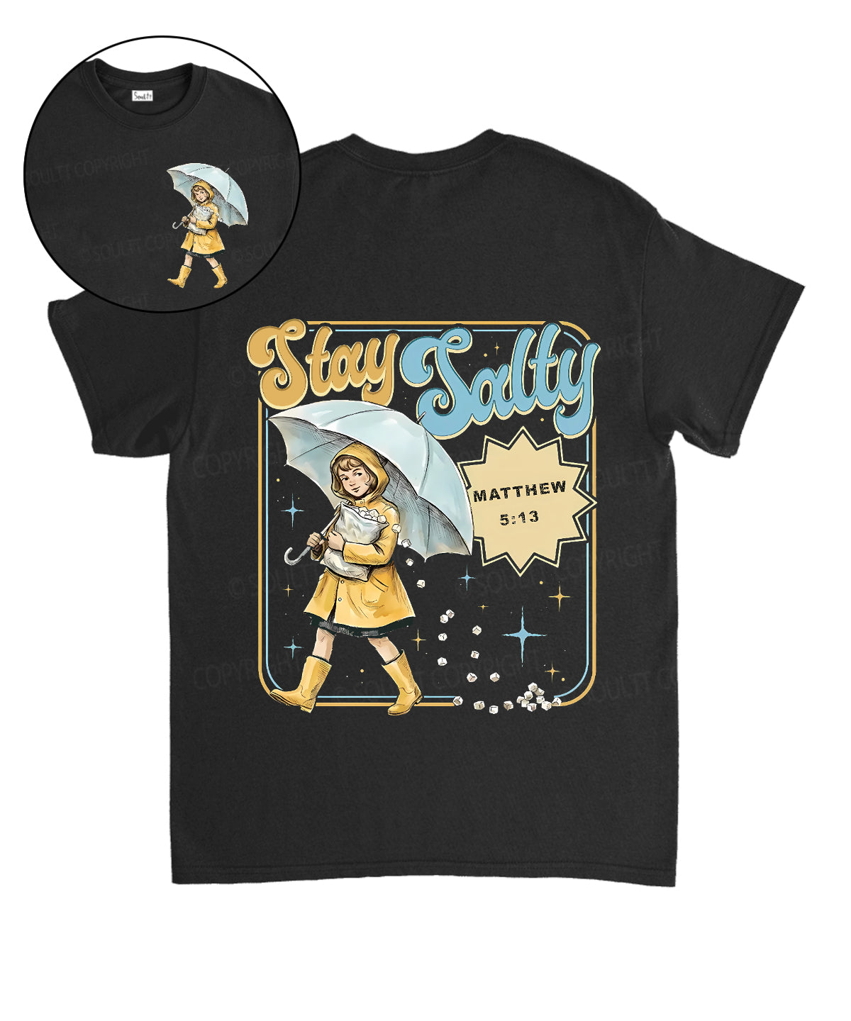 Stay Salty Double Sided Unisex Cotton Christian T-Shirt