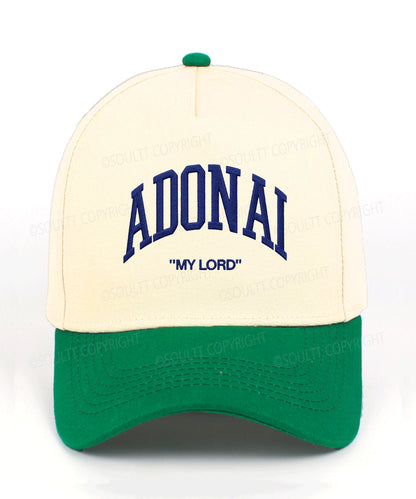 Adonai Embroidered Christian Trucker Hat