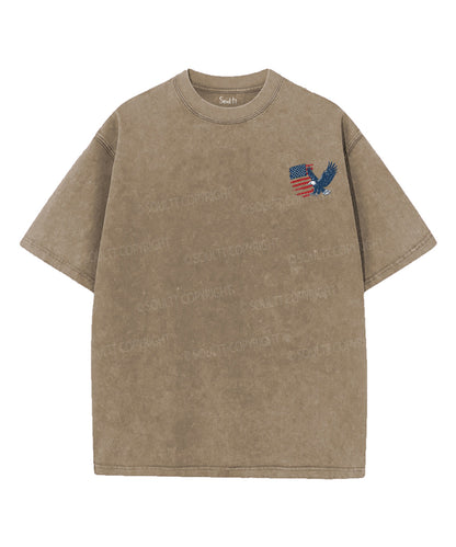250 Years America Anniversary Double Sided Unisex Washed Christian T-shirt