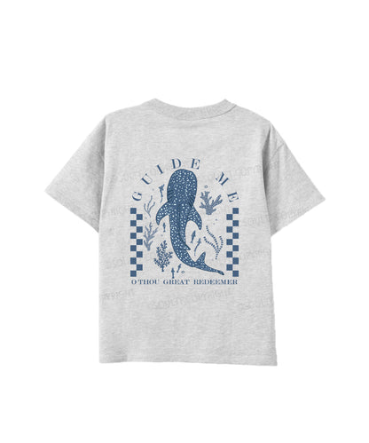 Kids Guide Me ,O Thou Great Redeemer Double Sided Cotton Christian T-shirt