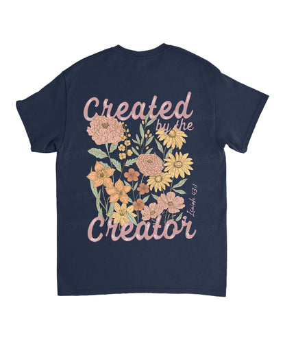 Created By The Creator Double Sided Unisex Cotton Christian T-Shirt