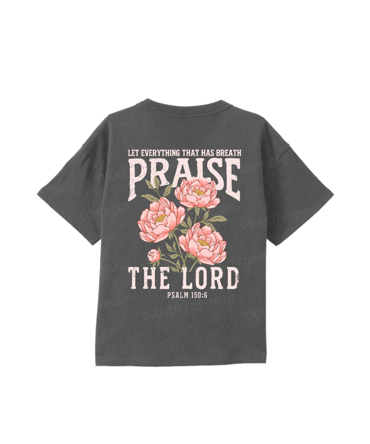 Kids Praise The Lord Double Sided Cotton Christian T-shirt