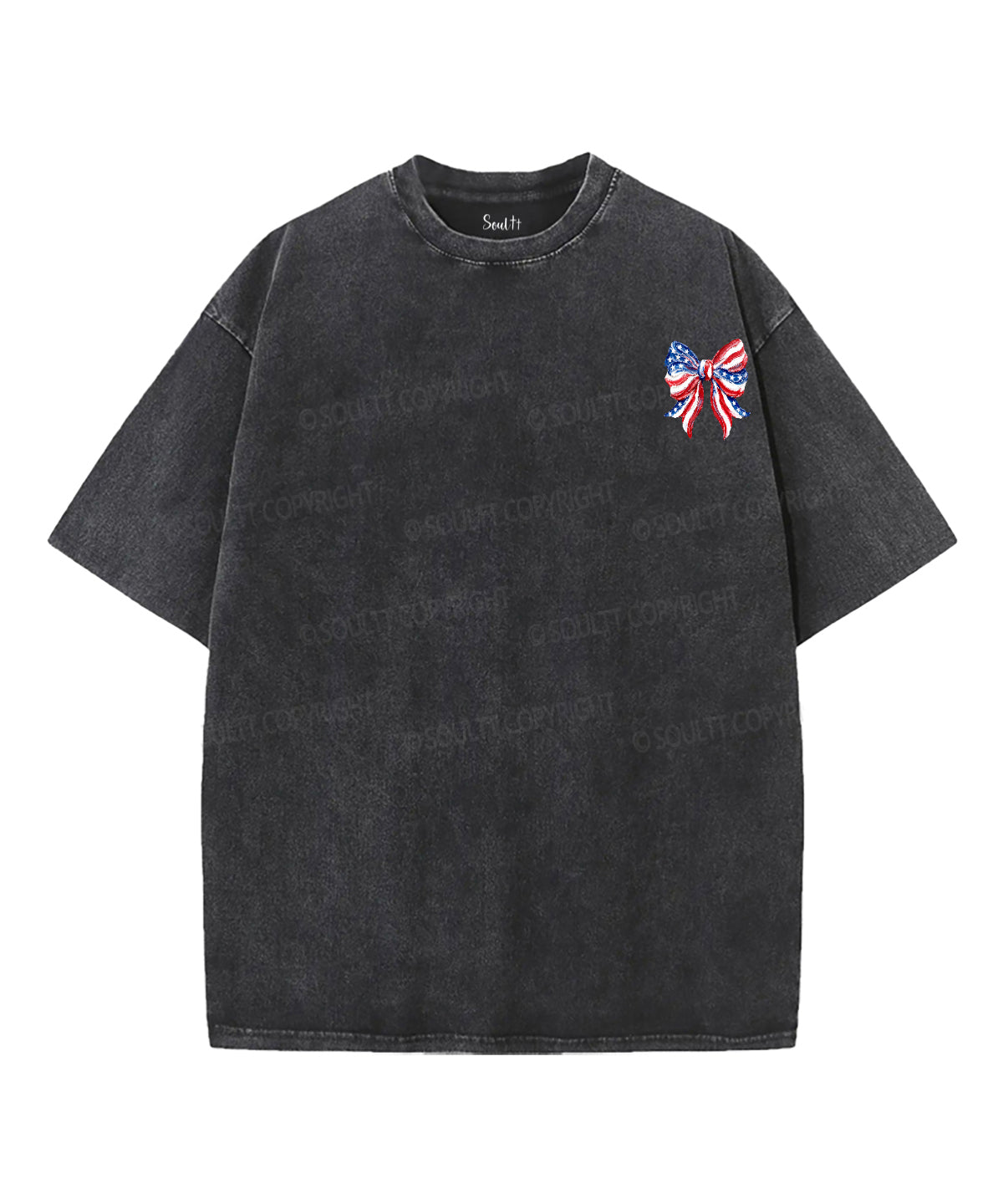 God Bless America Double Sided Unisex Washed Christian T-shirt