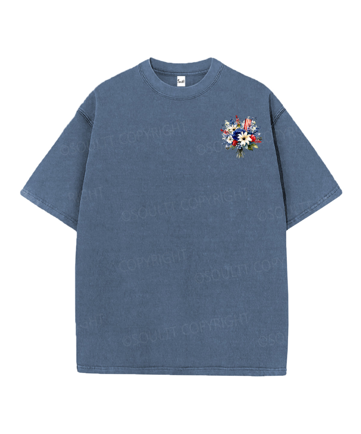 250 Years America Anniversary Double Sided Unisex Christian Washed T-Shirt & Shorts