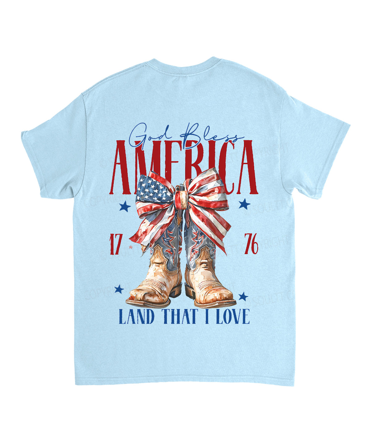 God Bless America Double Sided Unisex Cotton Christian T-Shirt