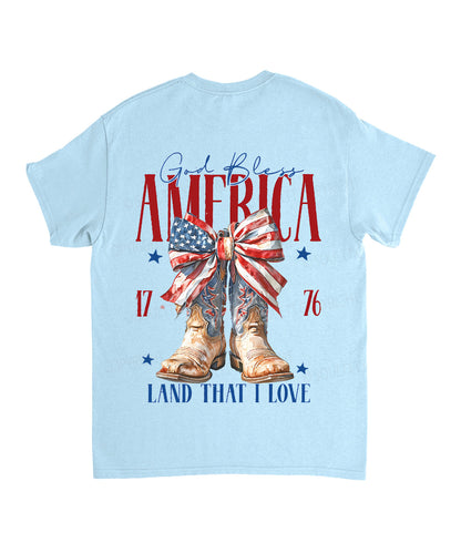God Bless America Double Sided Unisex Cotton Christian T-Shirt
