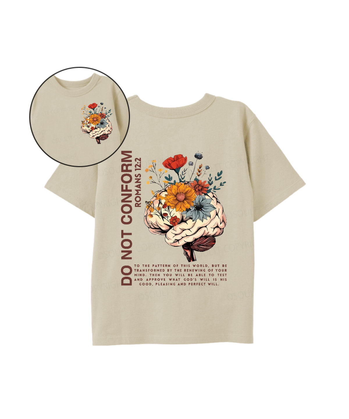 Kids Do Not Conform Double Sided Cotton Christian T-shirt