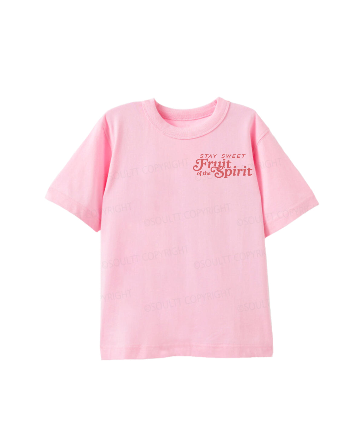 Kids Fruit Of The Spirit Double Sided Cotton Christian T-shirt