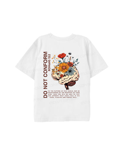 Kids Do Not Conform Double Sided Cotton Christian T-shirt