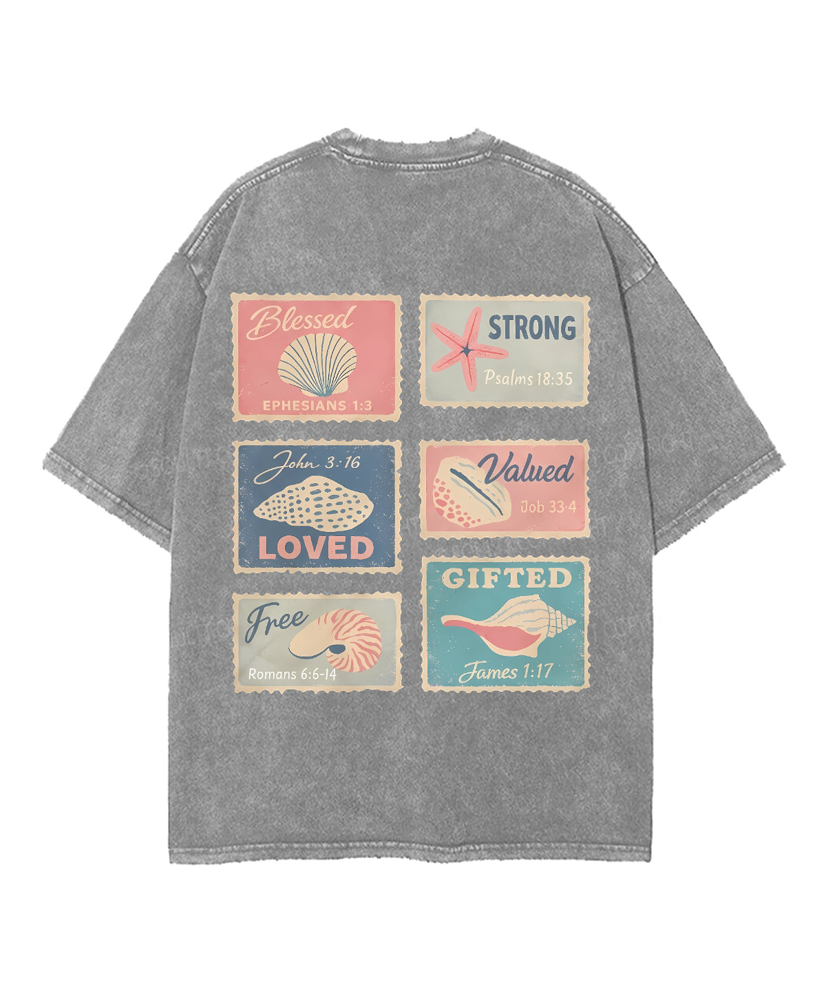 Blessed Double Sided Unisex Washed Christian T-shirt