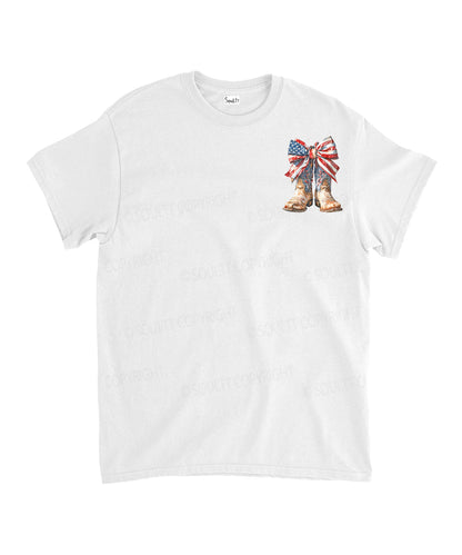 God Bless America Double Sided Unisex Cotton Christian T-Shirt