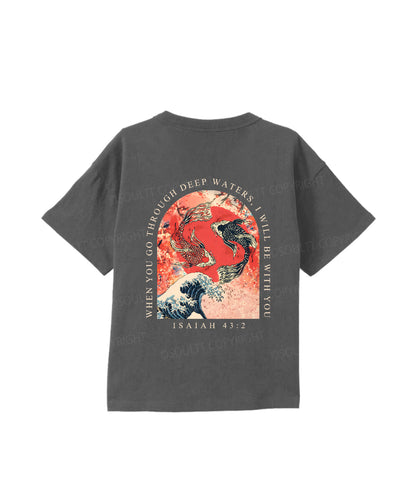 Kids I WIll Be With You Double Sided Cotton Christian T-shirt